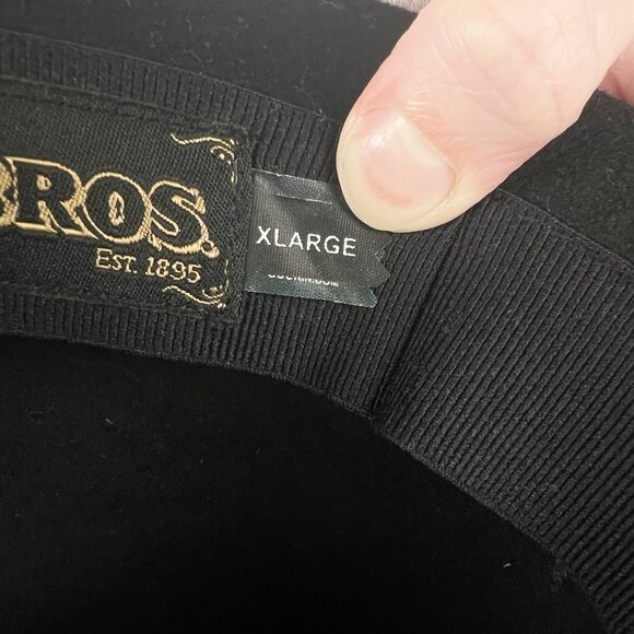 Vintage XL Fedora Hat Goorin. Bros Wool Trilby Cap Wedding Guest Extra Large - Picture 6 of 8